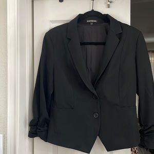 Express Black Short Blazer